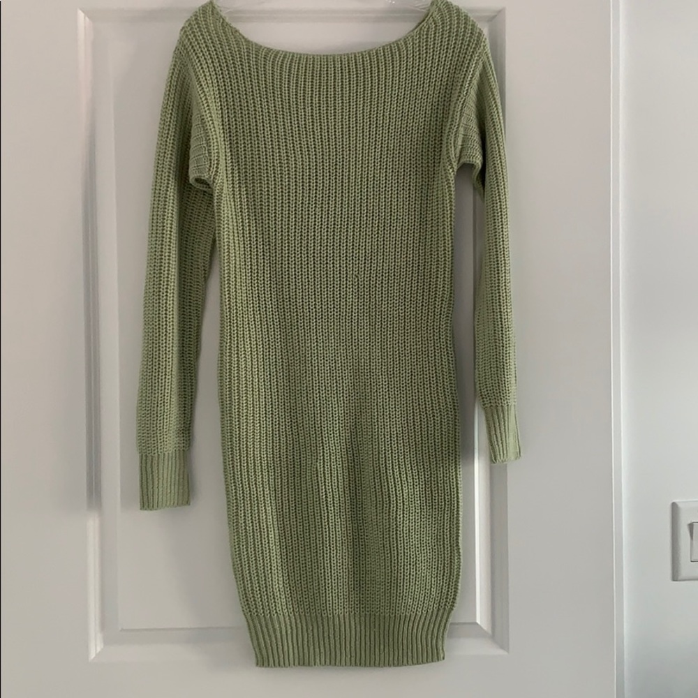 Sage Sweater Dress